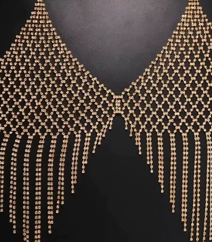 Cosmic Stardust Rhinestone Tassel Top 3