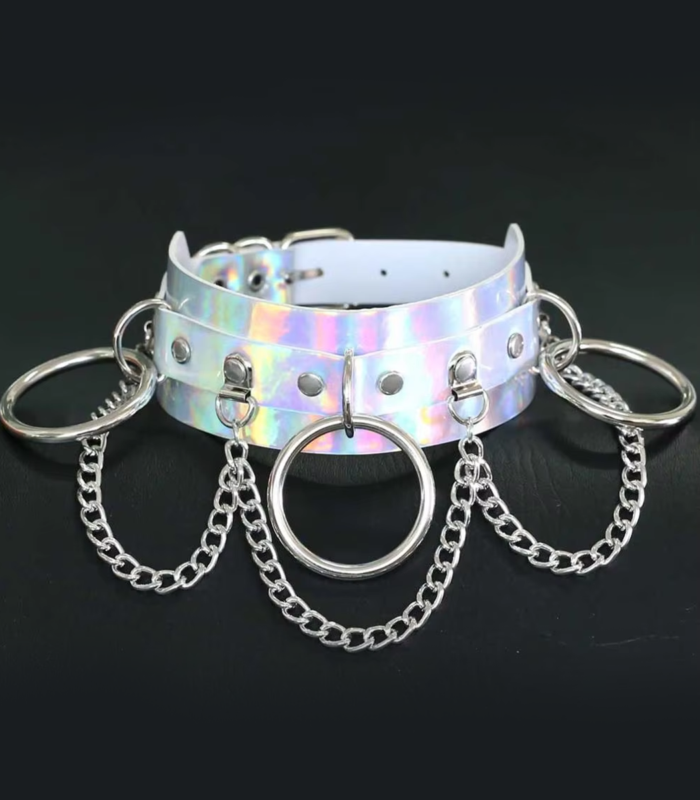 Holo Rainbow Chain Choker 4