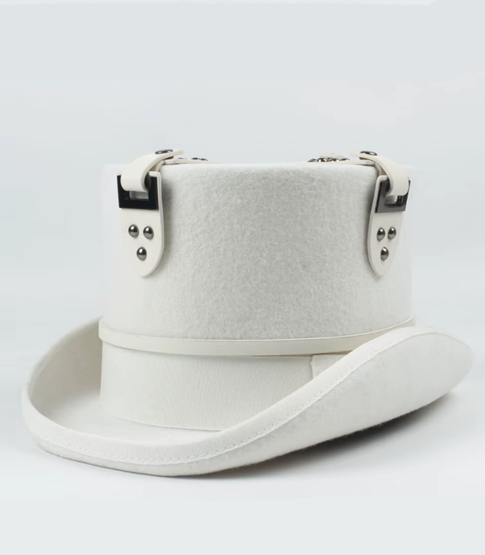 White Eclipse Steampunk Hat 2